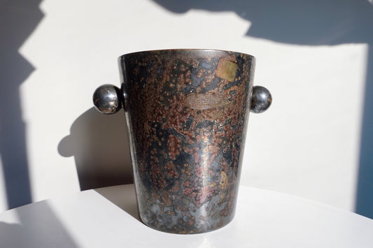 20's Art Deco - Silver-Plated Patina Vase - Gebrder Hepp - Sphere Handles - Vintage Vase Gebr Hepp - Nouveau Vase