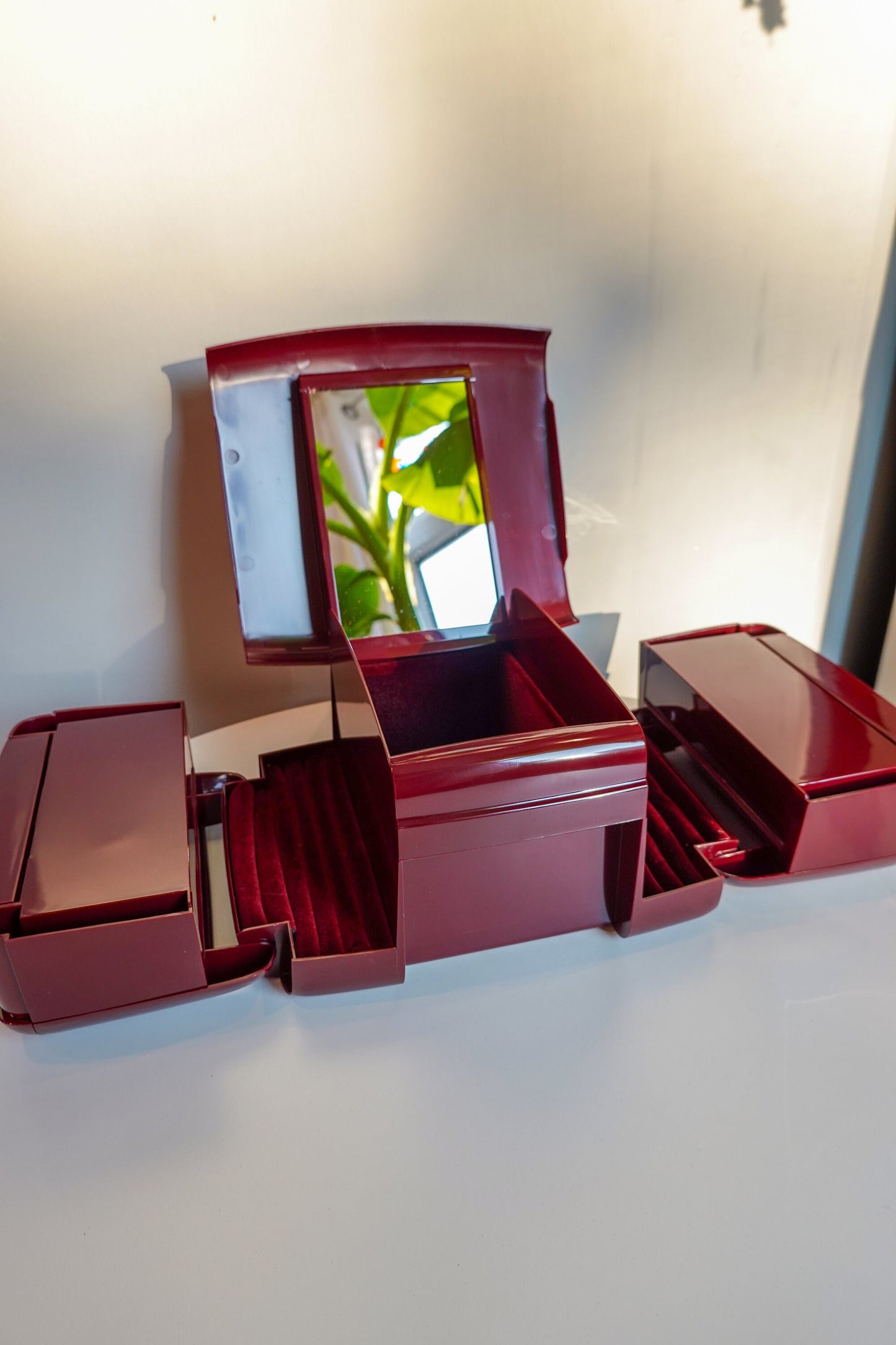 80's Expandable Jewelry Box - The Jewel Kit - High Capacity Jewelry Box - Portable Jewelry Box - Vintage Jewelry Box