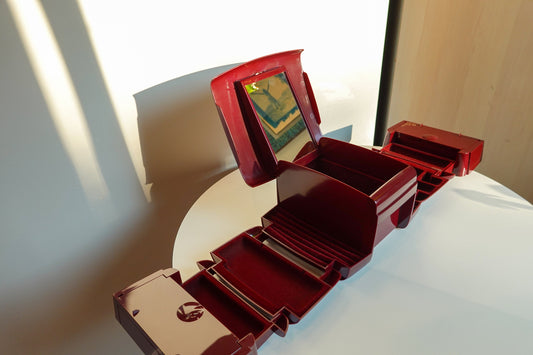 80's Expandable Jewelry Box - The Jewel Kit - High Capacity Jewelry Box - Portable Jewelry Box - Vintage Jewelry Box