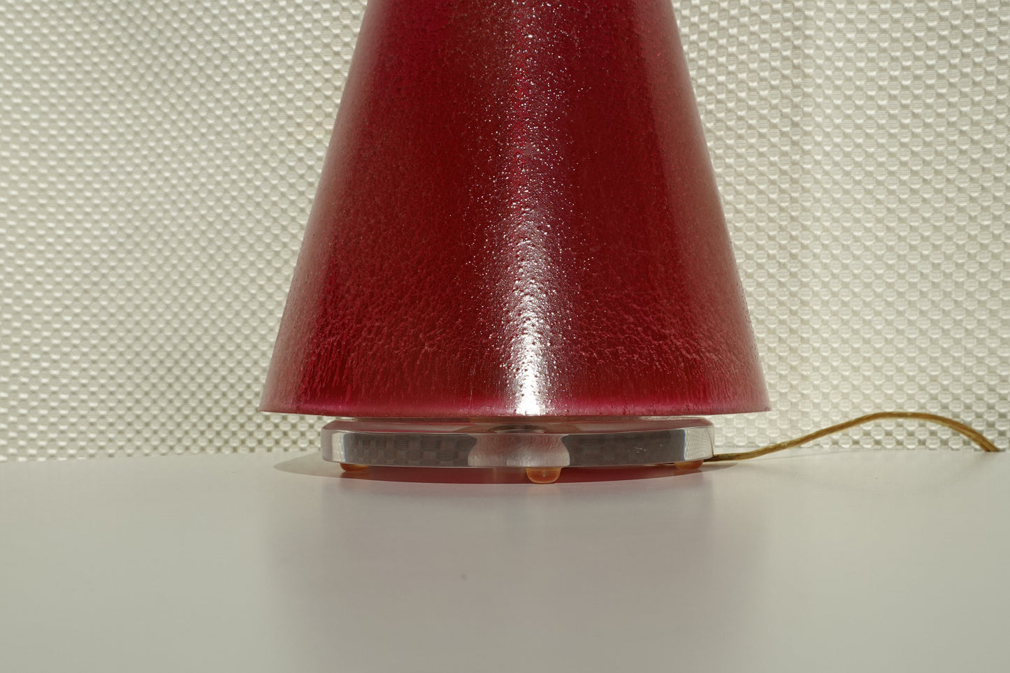 50's-60's Atomic Acrylic Table Lamp - Vintage Space Age Lucite Lamp - Wescal