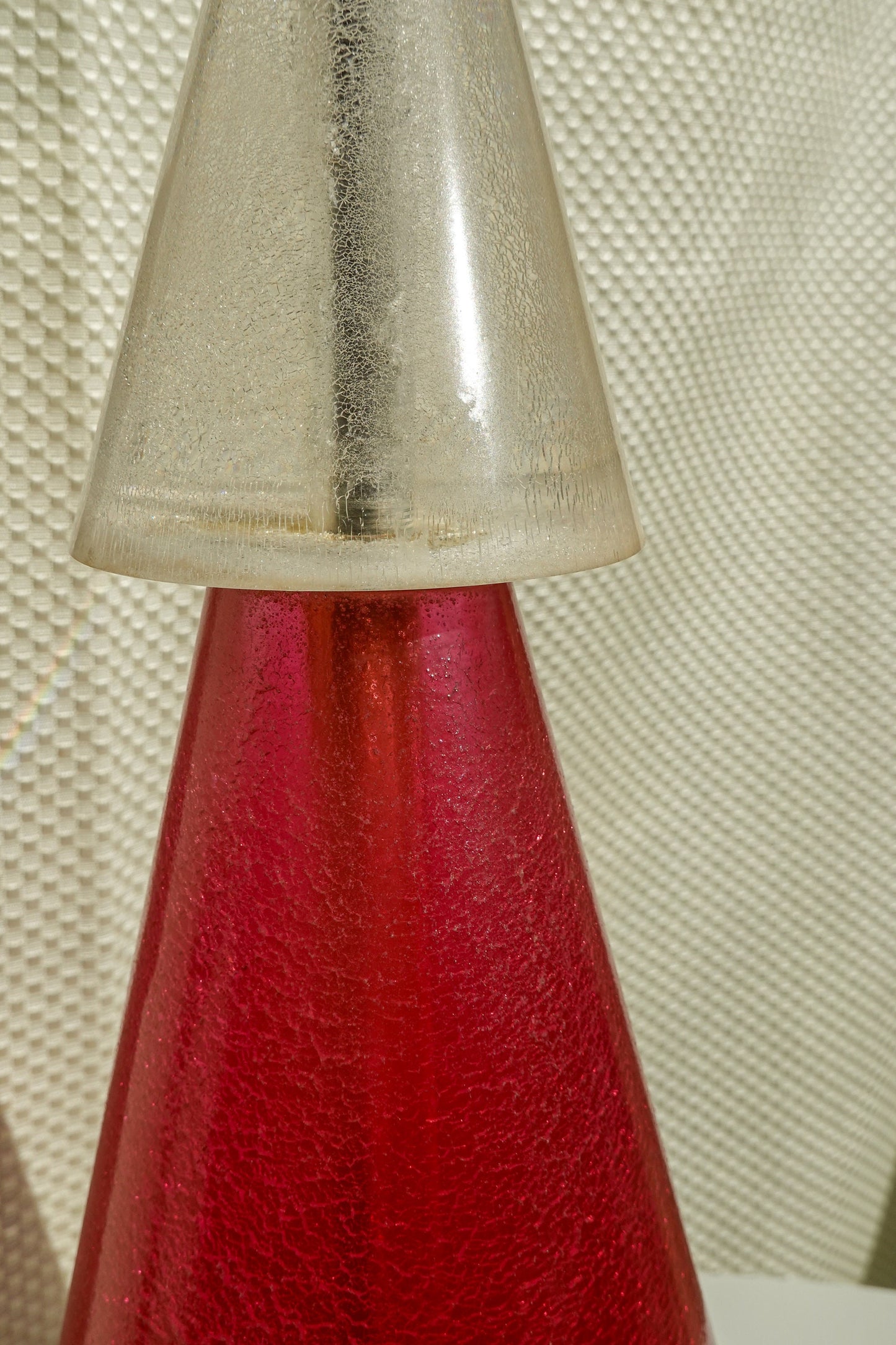 50's-60's Atomic Acrylic Table Lamp - Vintage Space Age Lucite Lamp - Wescal