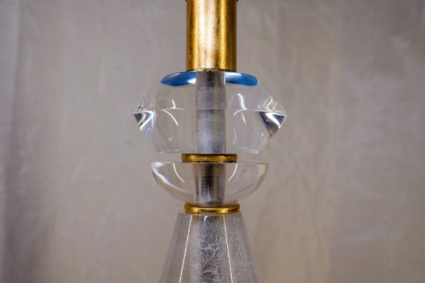 50's-60's Atomic Acrylic Table Lamp - Vintage Space Age Lucite Lamp - Wescal