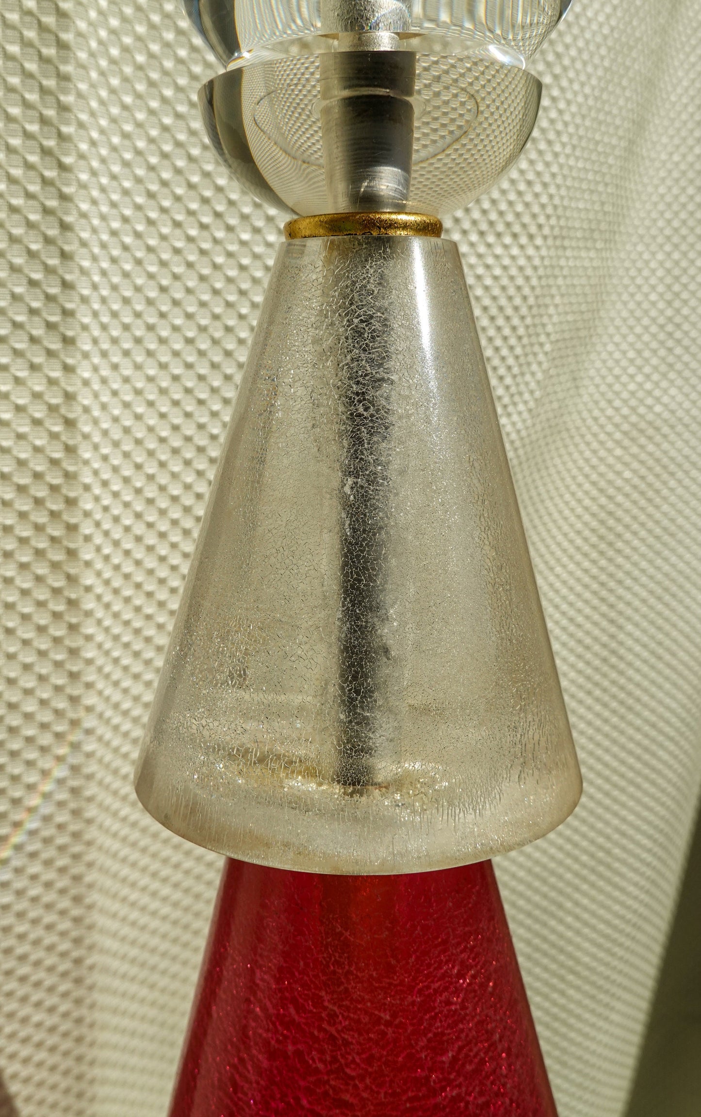 50's-60's Atomic Acrylic Table Lamp - Vintage Space Age Lucite Lamp - Wescal